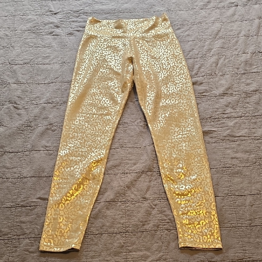 Buffybunny Rebel Gold Leopard Print Legging